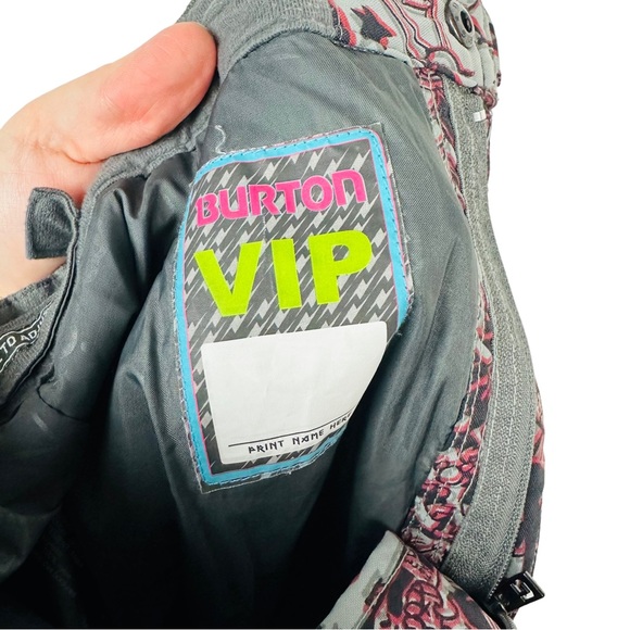 Burton Dry Ride All Access Graphic Graffiti Cargo Snowboarding Ski Pants Gray - Picture 13 of 15